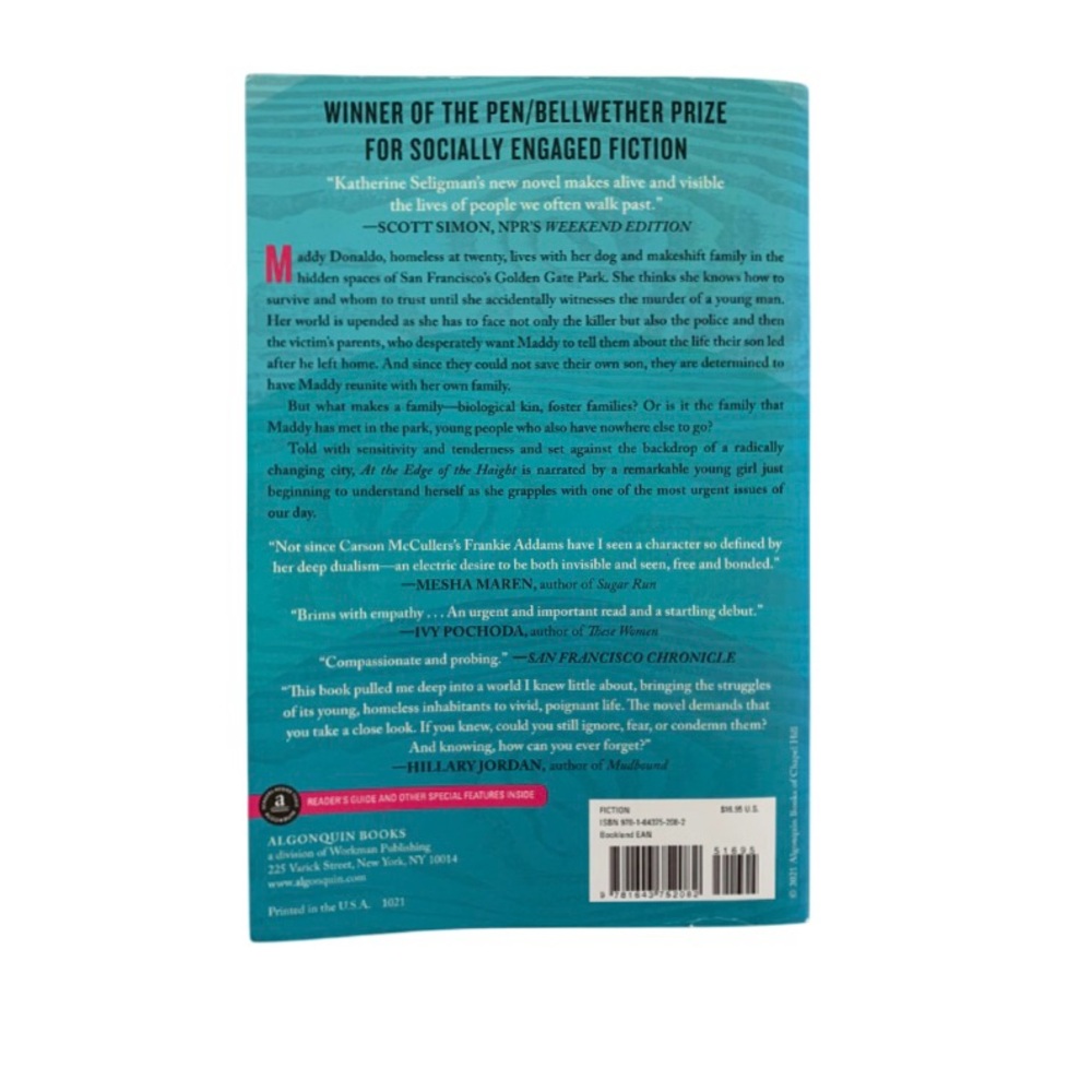 AT THE EDGE OF THE HAIGHT Book Softcover Fiction by Katherine Seligman EUC - Picture 5 of 14